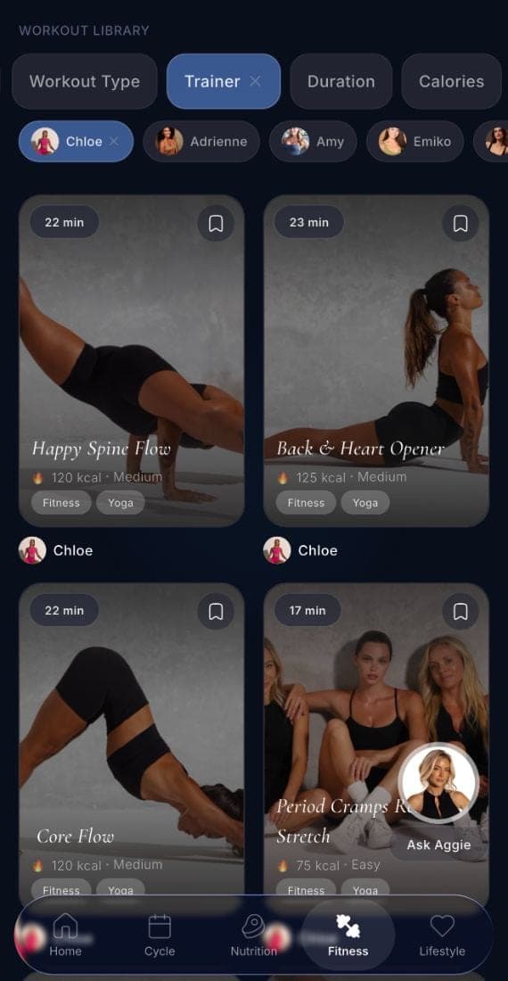 Bestie workout library